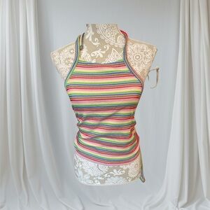 Striped Multicolor Halter Top